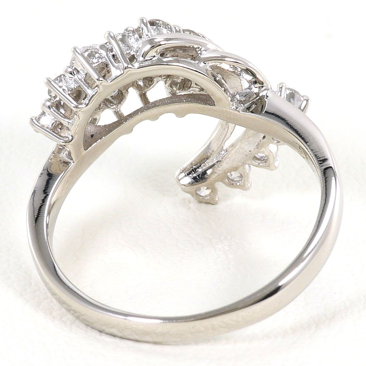 PT900/プラチナ リング・指輪 8号 ダイヤモンド 0.50ct 鑑別書 総重量
