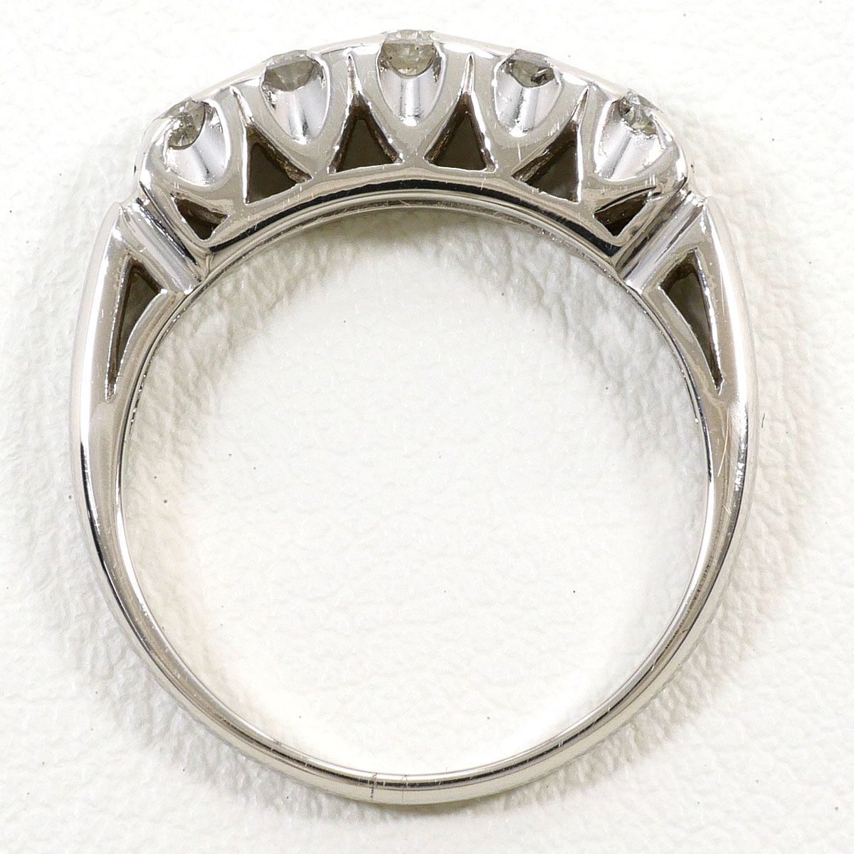 PT900/プラチナ リング・指輪 9号 ダイヤモンド 0.40ct 鑑別書 総重量
