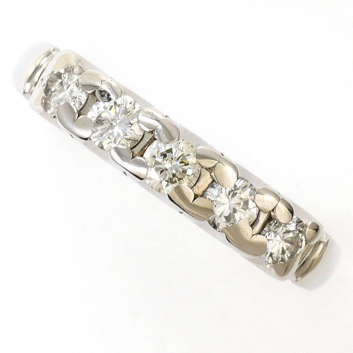 PT900/プラチナ リング・指輪 9号 ダイヤモンド 0.40ct 鑑別書 総重量