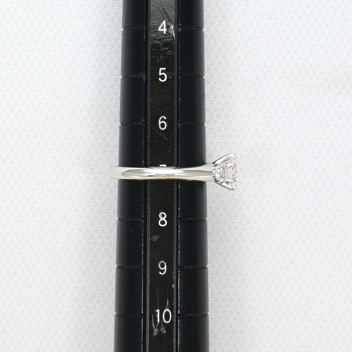 PT950/プラチナ リング・指輪 7号 ダイヤモンド 0.526ct 0.08ct VS1