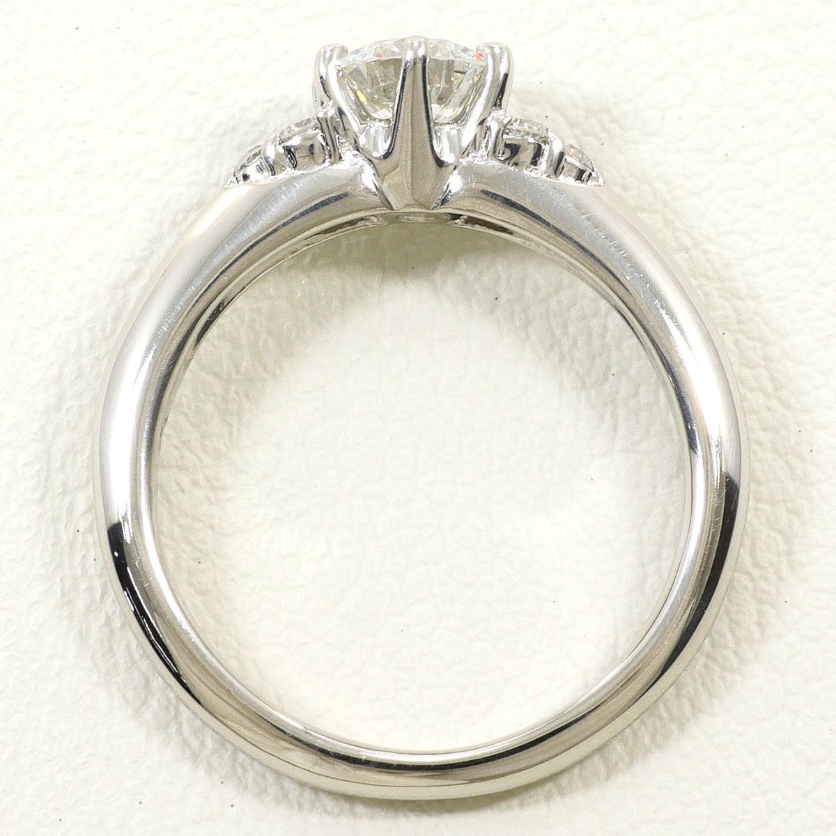 PT950/プラチナ リング・指輪 7号 ダイヤモンド 0.526ct 0.08ct VS1