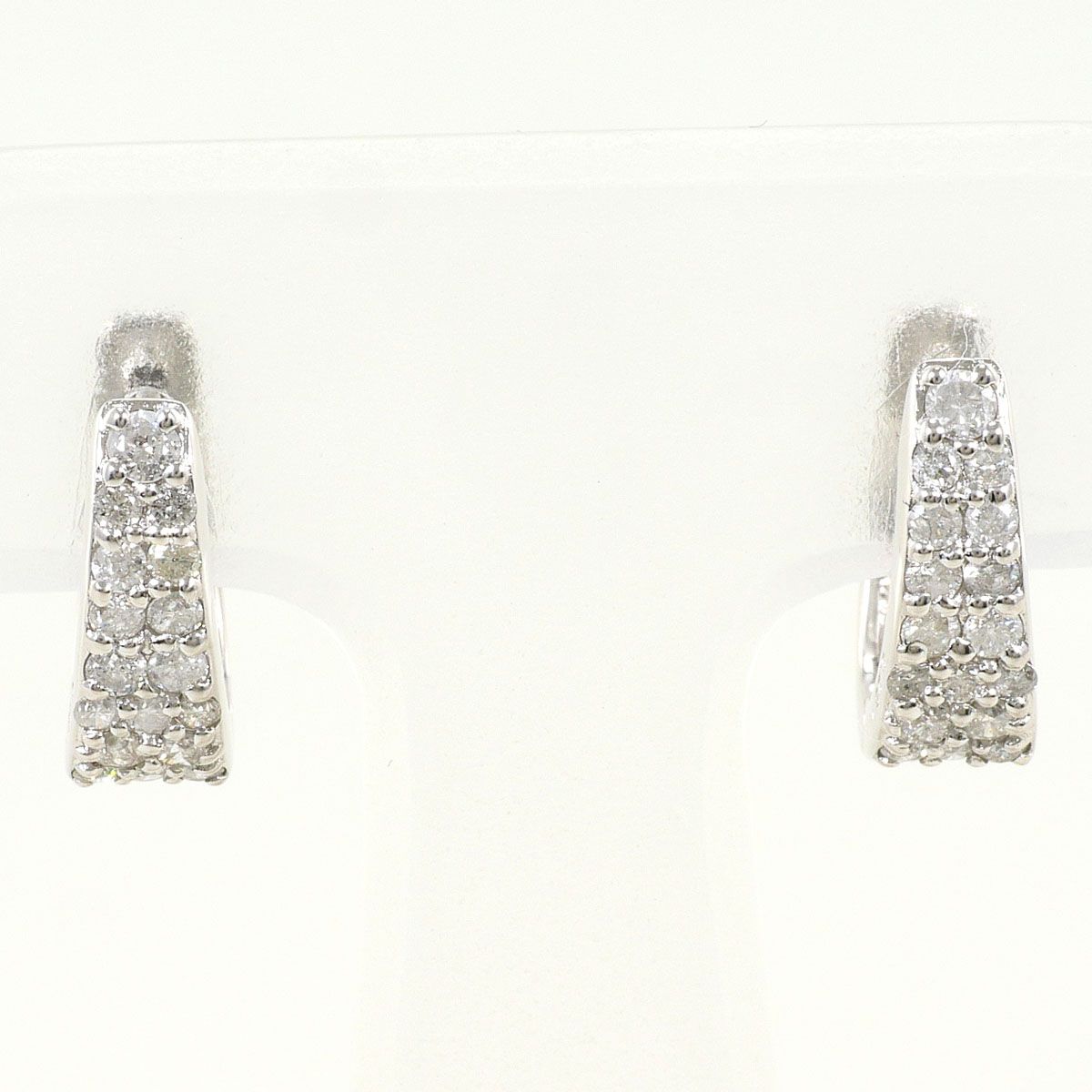 K14WG ピアス ダイヤモンド 0.25ct 総重量約2.3g - メルカリ