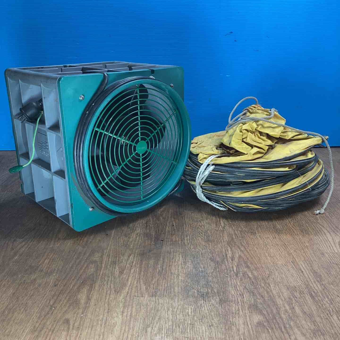 【中古品】◇エバラ(荏原製作所) 送風機 APM6 ポータブルファン ★約4Mのダクト付き！【岩槻店】