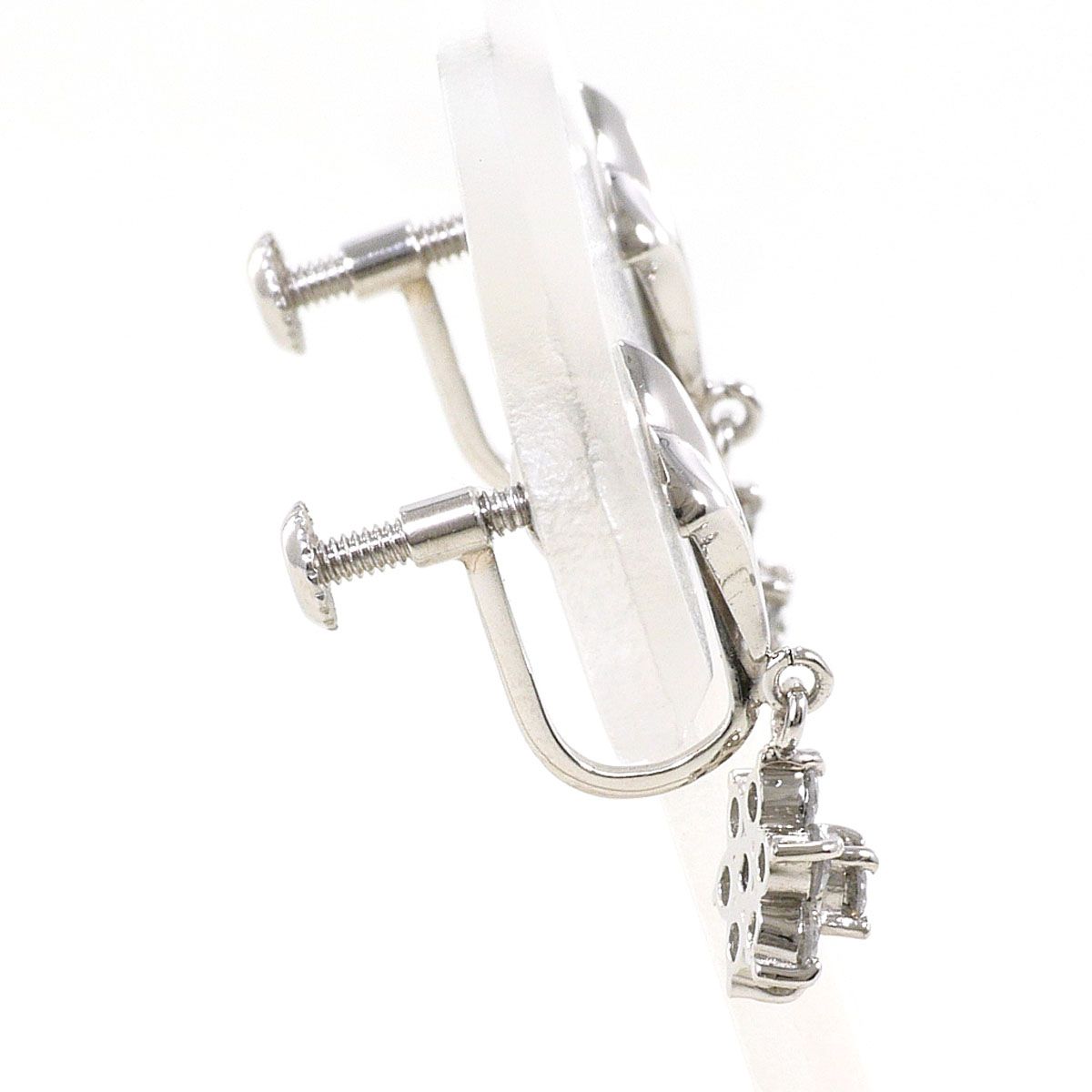Pt900 プラチナ 1.3g ダイヤ 0.25ct 0.25ct ピアス ダイヤモンド 0.25
