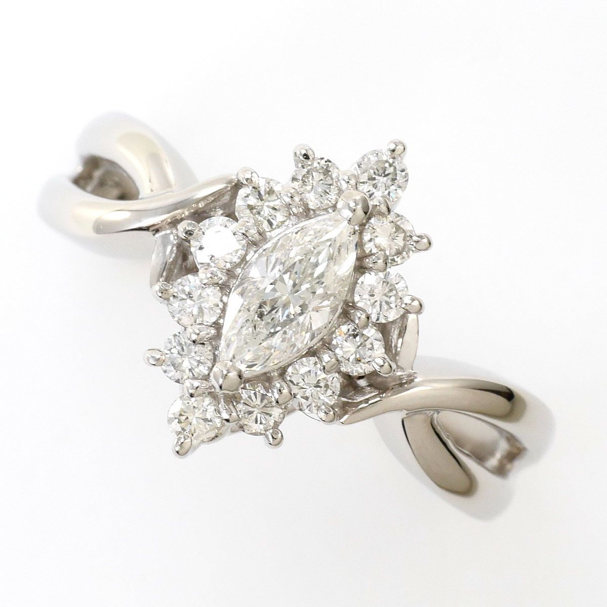 PT900/プラチナ リング・指輪 13号 ダイヤモンド 0.33ct ダイヤモンド 