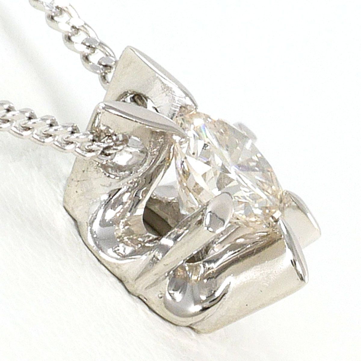 PT/プラチナ PT850/プラチナ ネックレス ダイヤモンド 0.33ct SI2 鑑定 