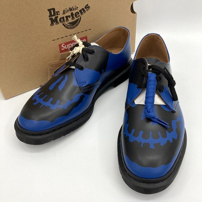 supreme ドクターマーチン スカル青 27cm Supreme × Dr. Martens シュプリーム ドクターマーチン 1461 Skull 3