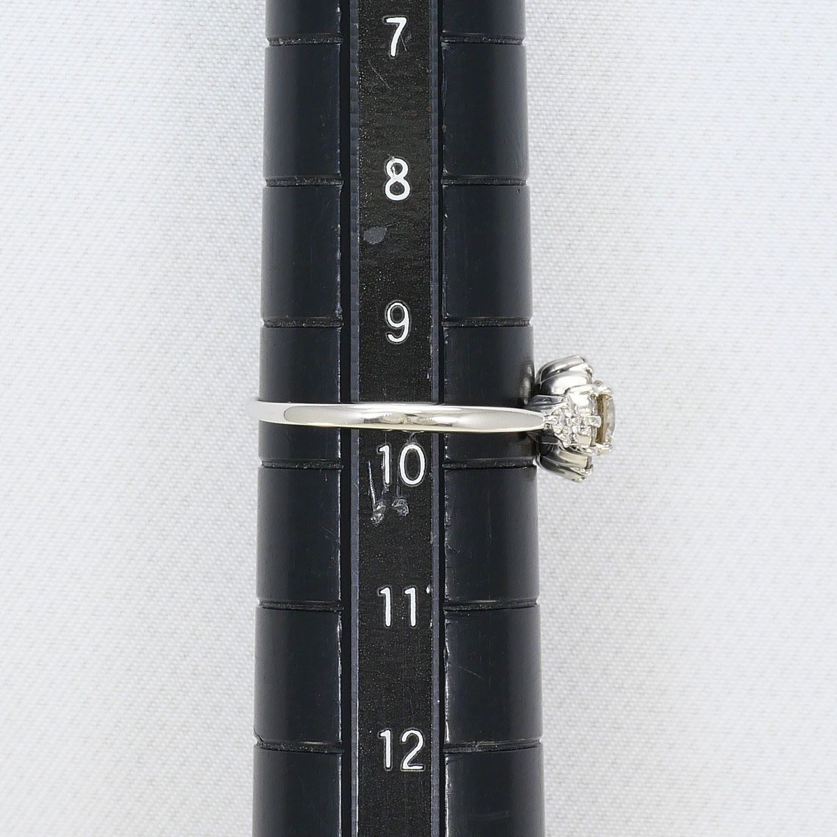 PT900/プラチナ リング・指輪 9.5号 ブラウンダイヤモンド 0.34ct