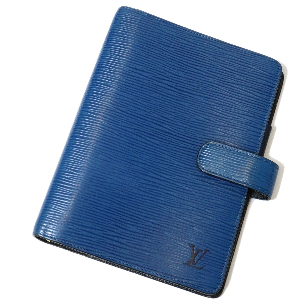 LOUIS VUITTON ルイ・ヴィトン アジェンダMM R20045 手帳カバー エピレザー ブルー メンズ レディース
