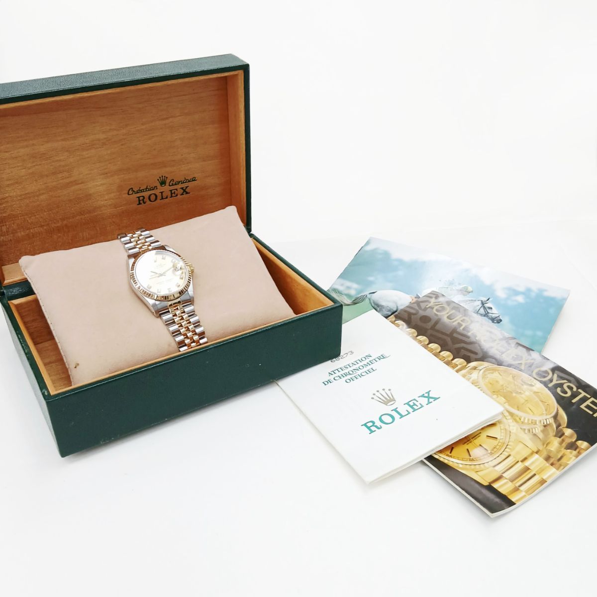 ROLEX ロレックス デイトジャスト 自動巻き 31mm 10P ダイヤ K18YG