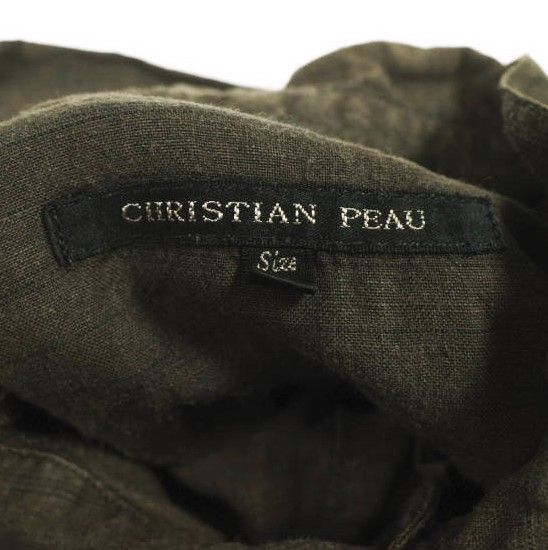 CHRISTIAN PEAU クリスチャンポー リネンストライプシャツ NO.53 L 