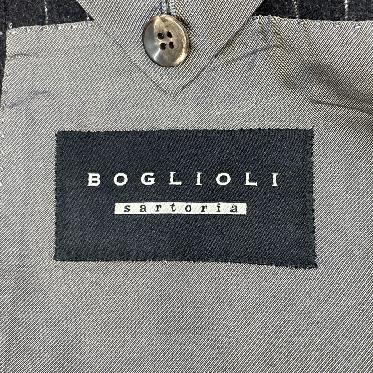 BOGLIOLI ボリオリ 3Bストライプシングルウールスーツ 48 - メルカリ