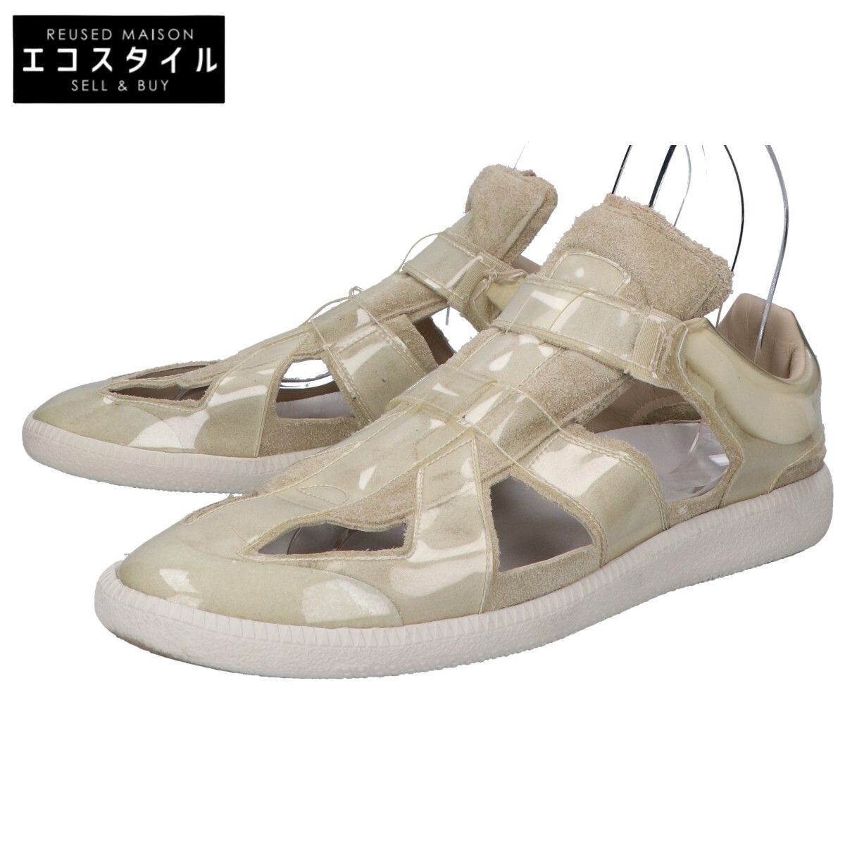 Maison margiela　メゾンマルジェラ　22 PVC/スエード サンダル　42