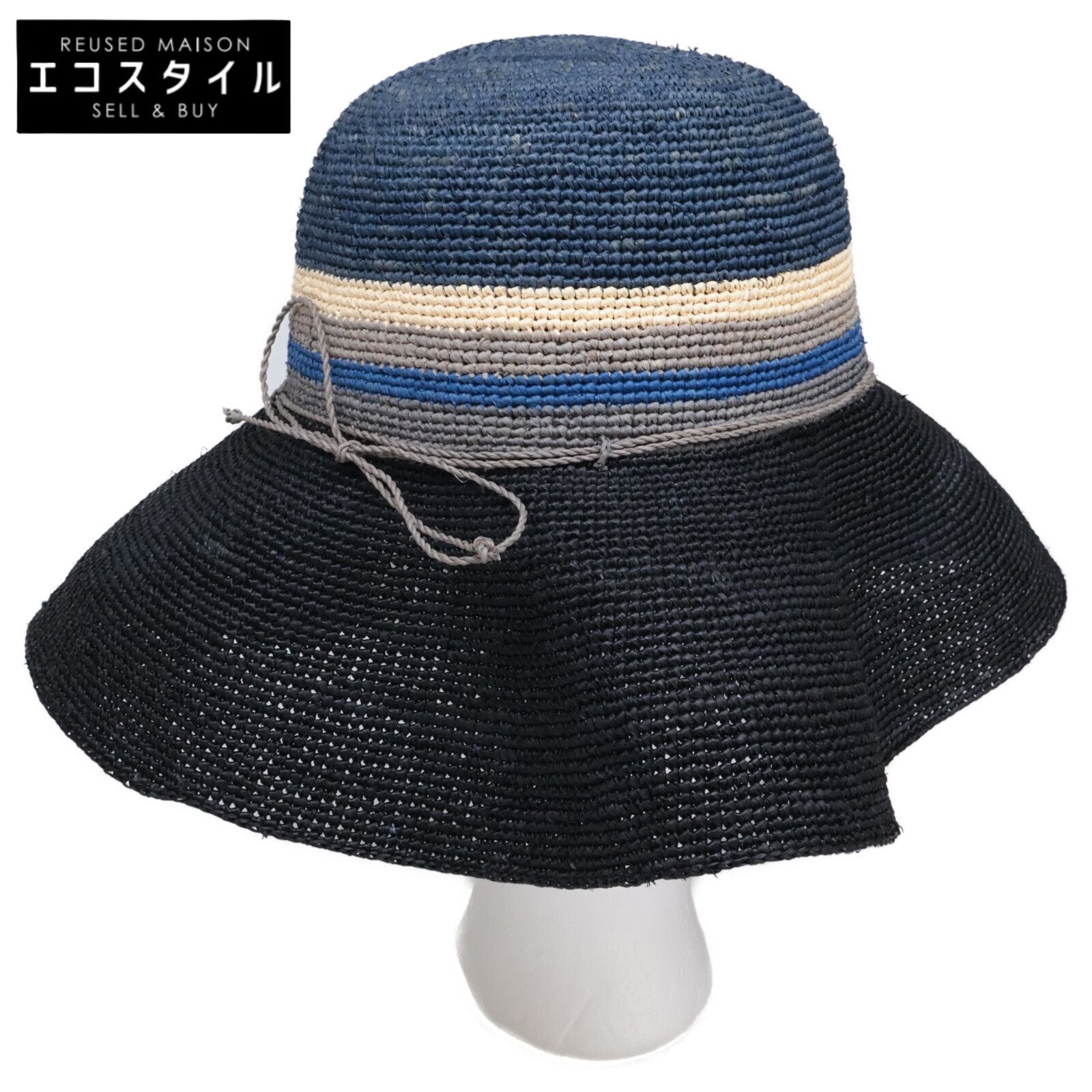 HELEN KAMINSKI　ヘレンカミンスキー　【美品】PROVENCE 12 プロヴァンス 12 ボーダー ラフィアハット