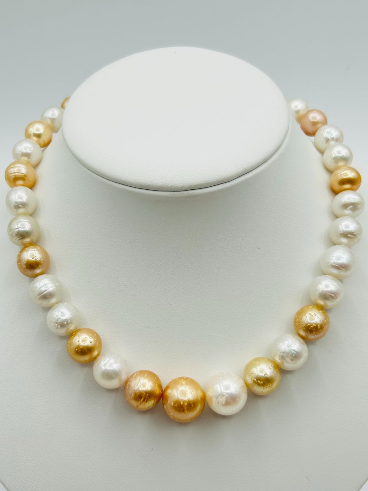 真珠 白蝶 南洋 パール マルチカラー ネックレス 10.0～15.0mm South Sea Pearl