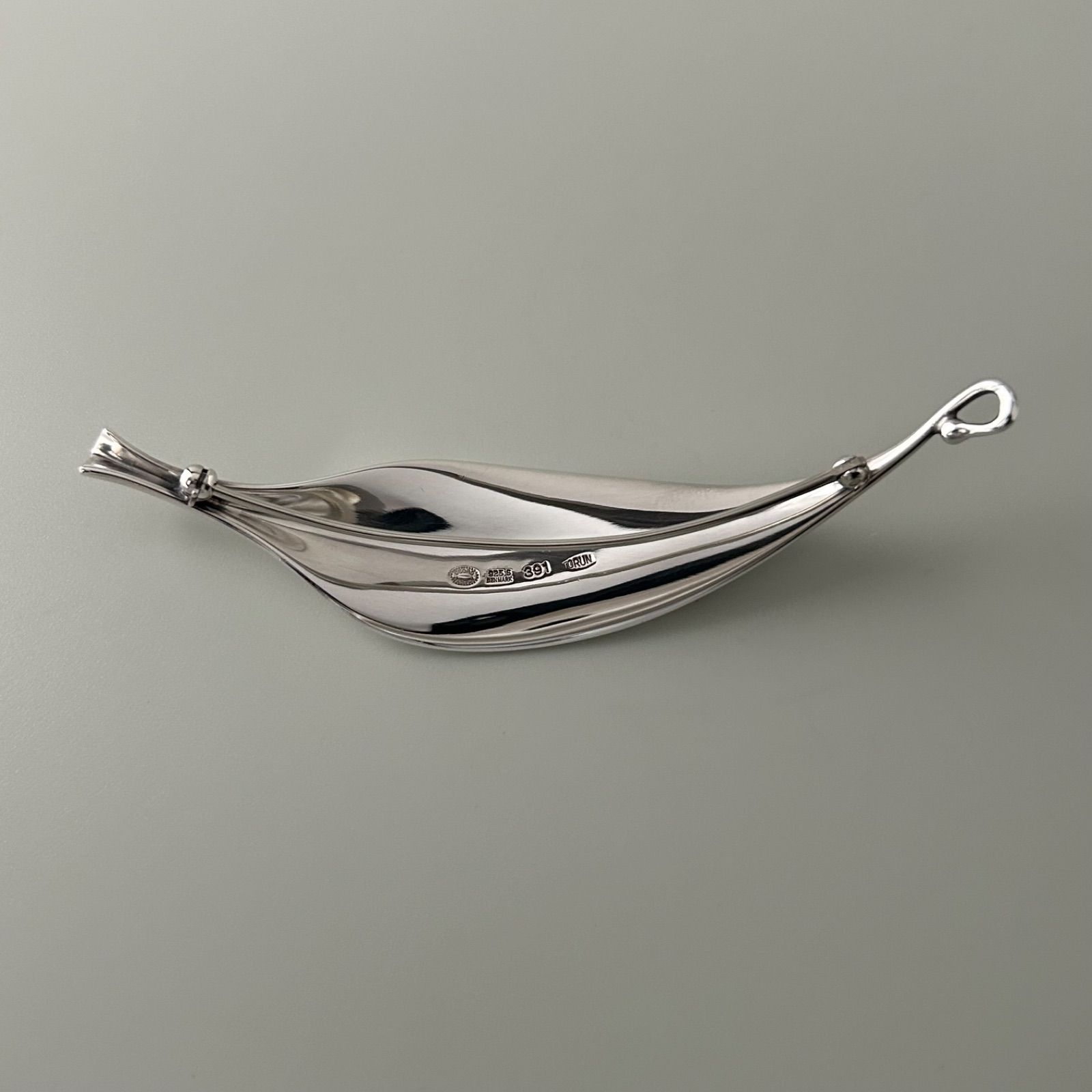 ジョージジェンセン 391 リーフ ブローチ Sterling Silver 925