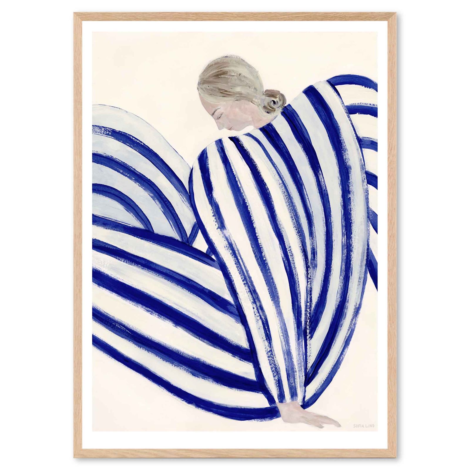 The Poster Club アートポスター 50×70cm Blue Stripe At Concorde ポスタークラブ/124x10539-50x70
