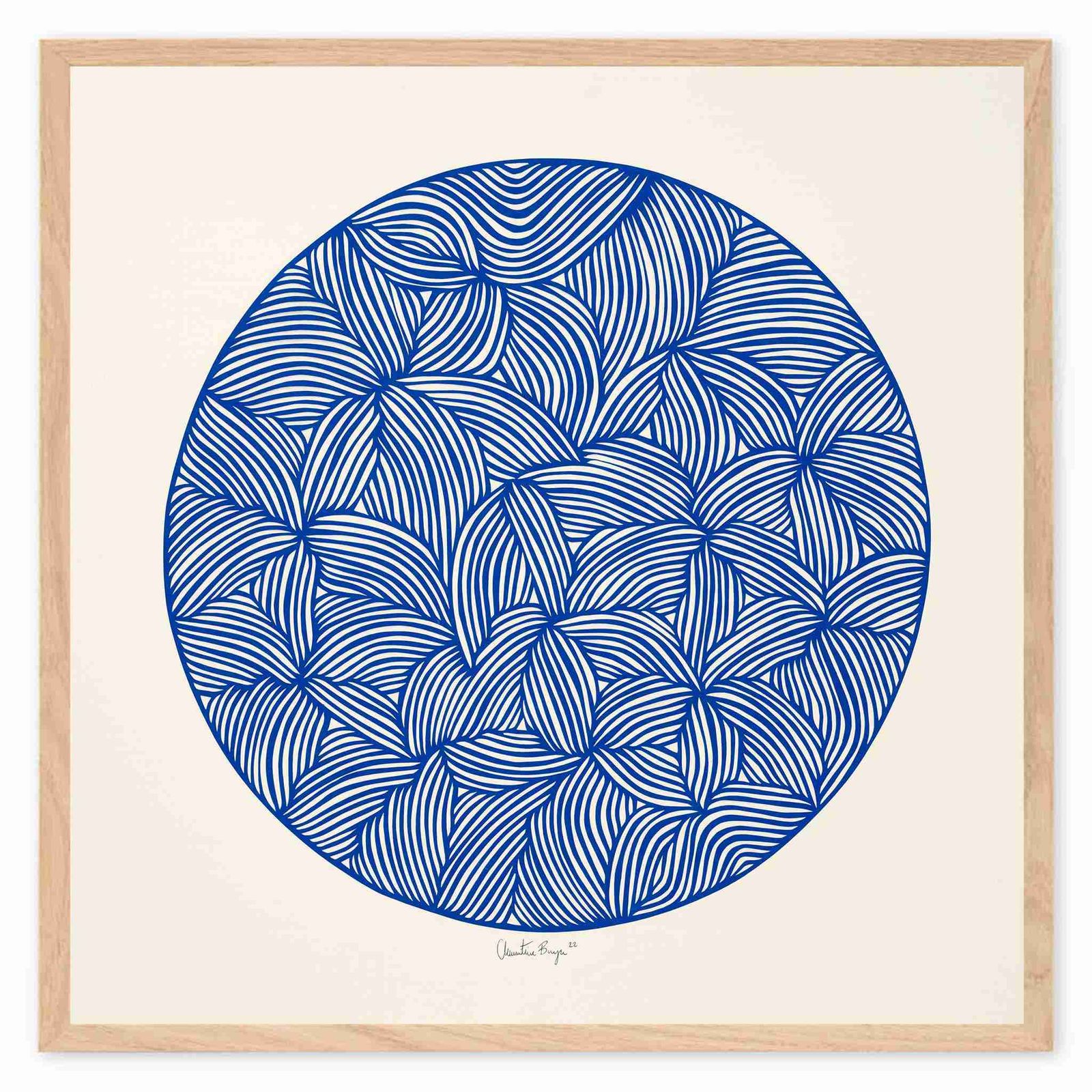 The Poster Club アートポスター 50×50cm Moon No 02 ポスタークラブ 北欧雑貨 デンマーク製/124x16837-50x50