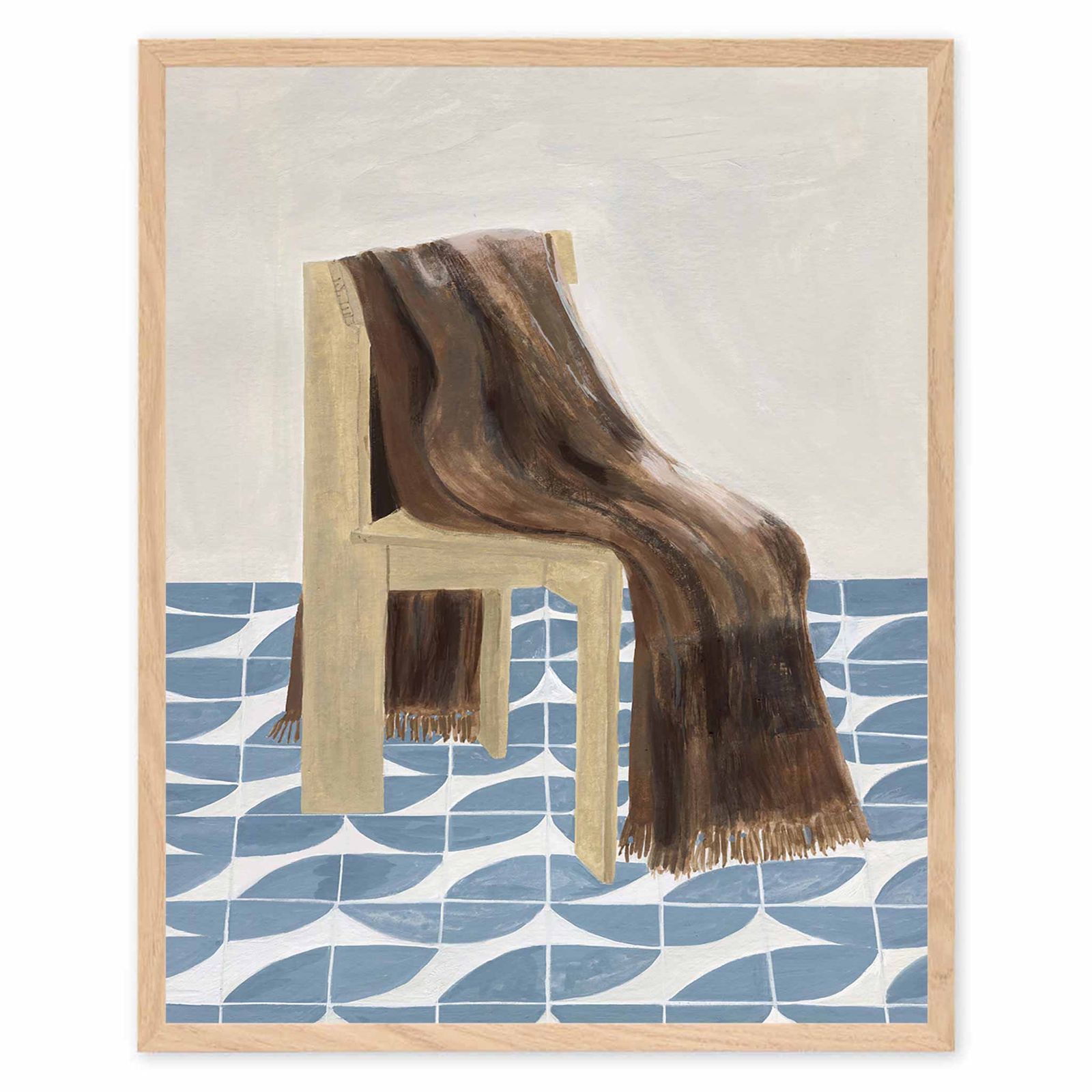The Poster Club アートポスター 40×50cm Chair with Blanket ポスタークラブ 北欧雑貨/124x16899-40x50
