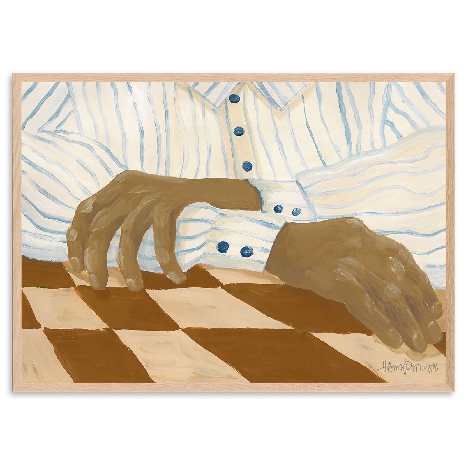 The Poster Club アートポスター 50×70cm Light Stripes ポスタークラブ 北欧雑貨/124x16957-50x70