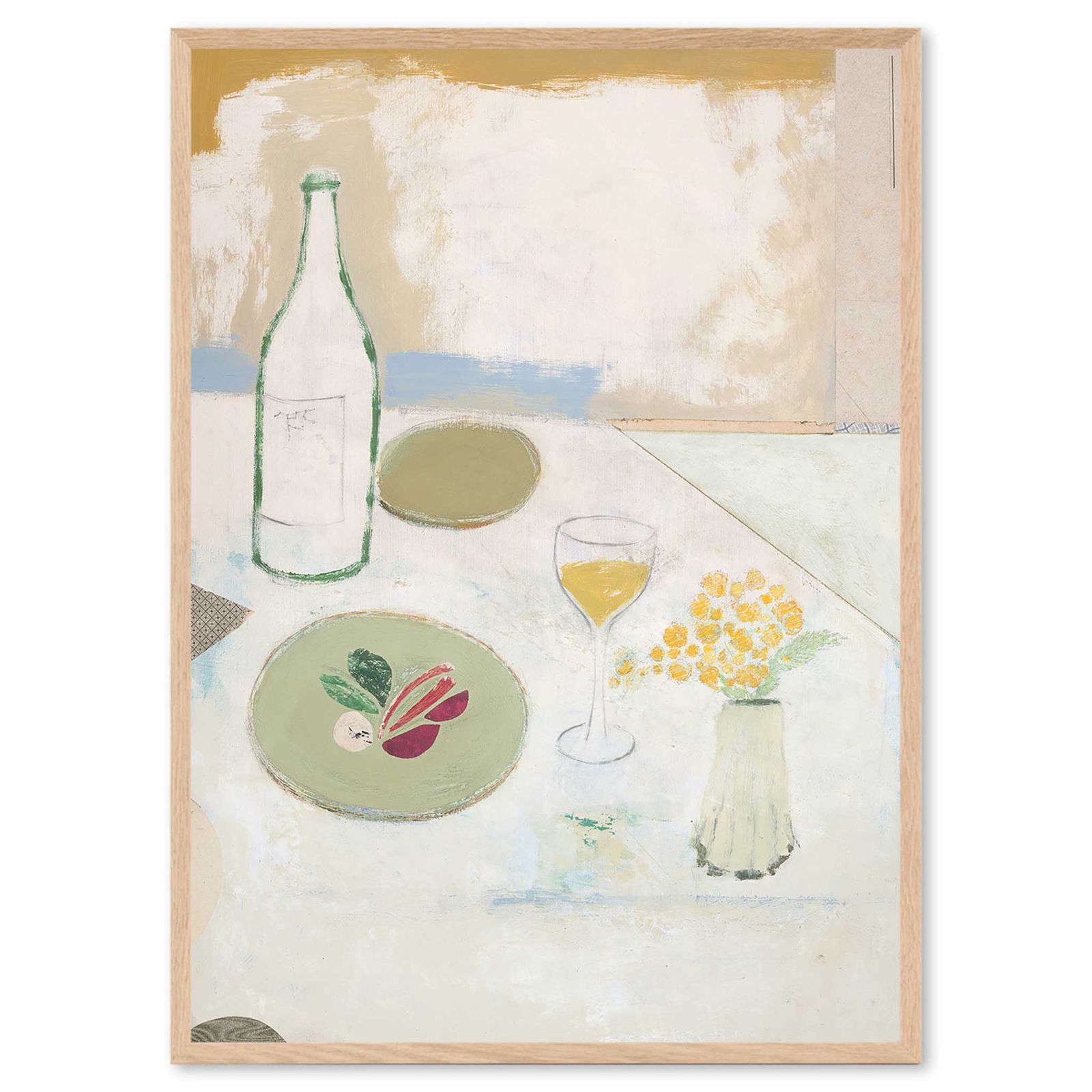 The Poster Club アートポスター 50×70cm Fleurs Jaunes ポスタークラブ 北欧雑貨/124x17043-50x70