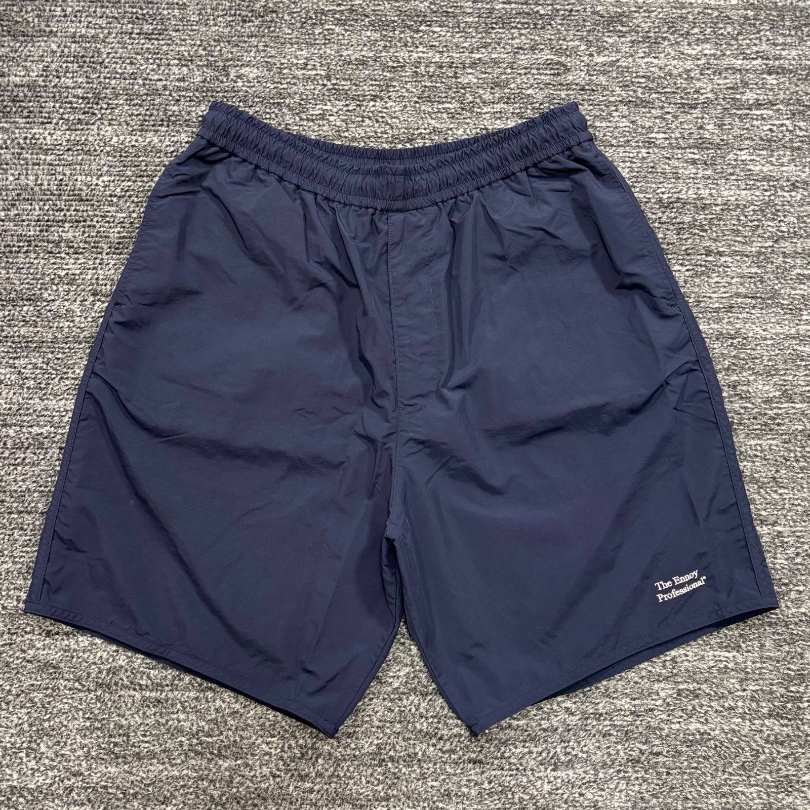 極美品 ENNOY Nylon Easy Shorts Navy (25SS) SS25BRENPT02LP L エンノイ イージーショーツ ネイビー