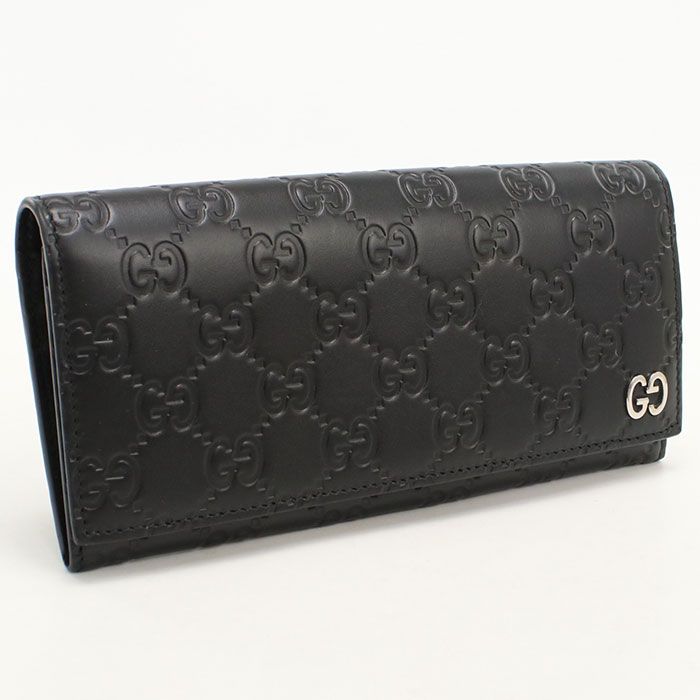 GUCCI グッチ 長財布二折 グッチシマ 481727 長財布二折/グッチシマレザー【中古】 メンズ