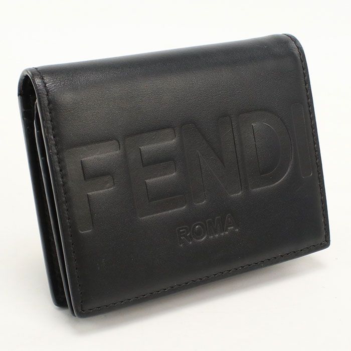 FENDI フェンディ フェンディ ローマ 8M0420 二つ折り財布 カーフ【中古】 レディース