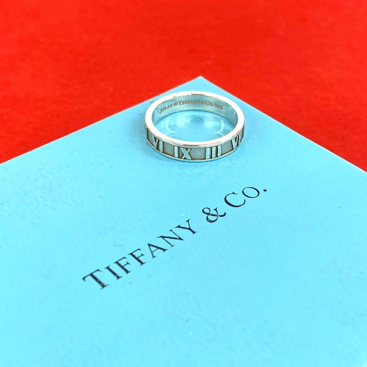 極 美品 TIFFANY&Co. ティファニー ヴィンテージ アトラス リング