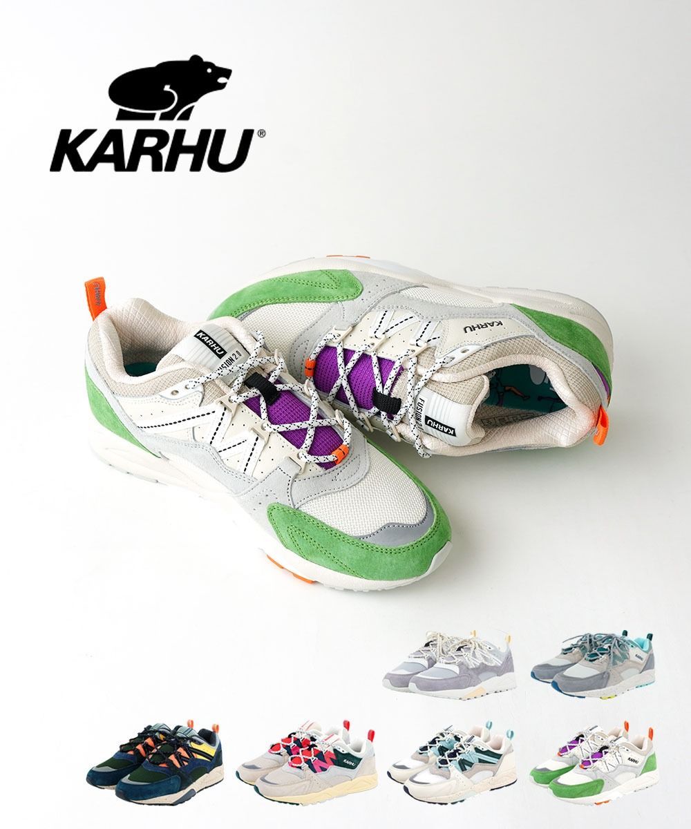 【30%OFF】カルフ KARHU スニーカー フュージョン 2.0 ハイテクスニーカー シューズ 靴 軽量 定番 ランニング 厚底 歩きやすい フィンランド 北欧 カジュアル レトロ かわいい・FUSION2-4562401(レディース)(C-4)