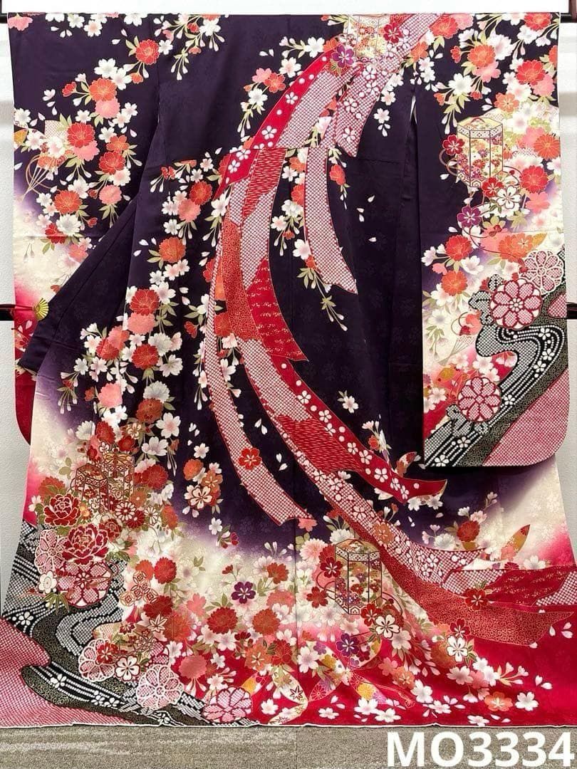 振袖 金彩 貝合わせ 紋意匠 身丈170cm 撥水加工済 MO3334