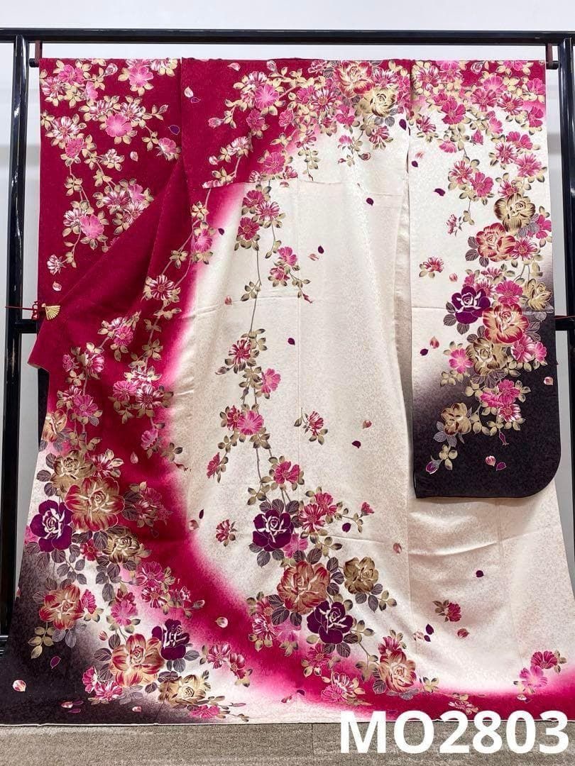 振袖 豪華 銀通し 刺繍 身丈177cm 撥水加工済 トールサイズ MO2803