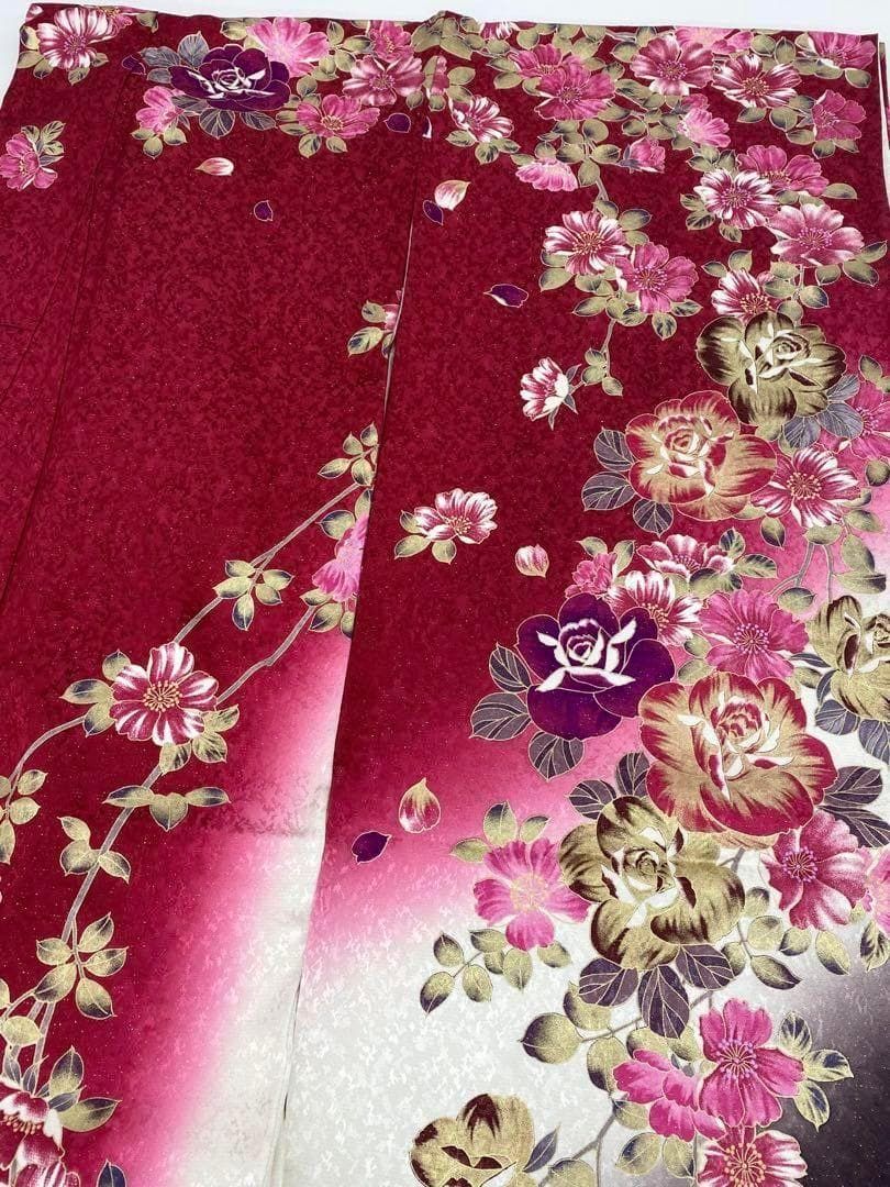 振袖 豪華 銀通し 刺繍 身丈177cm 撥水加工済 トールサイズ MO2803 