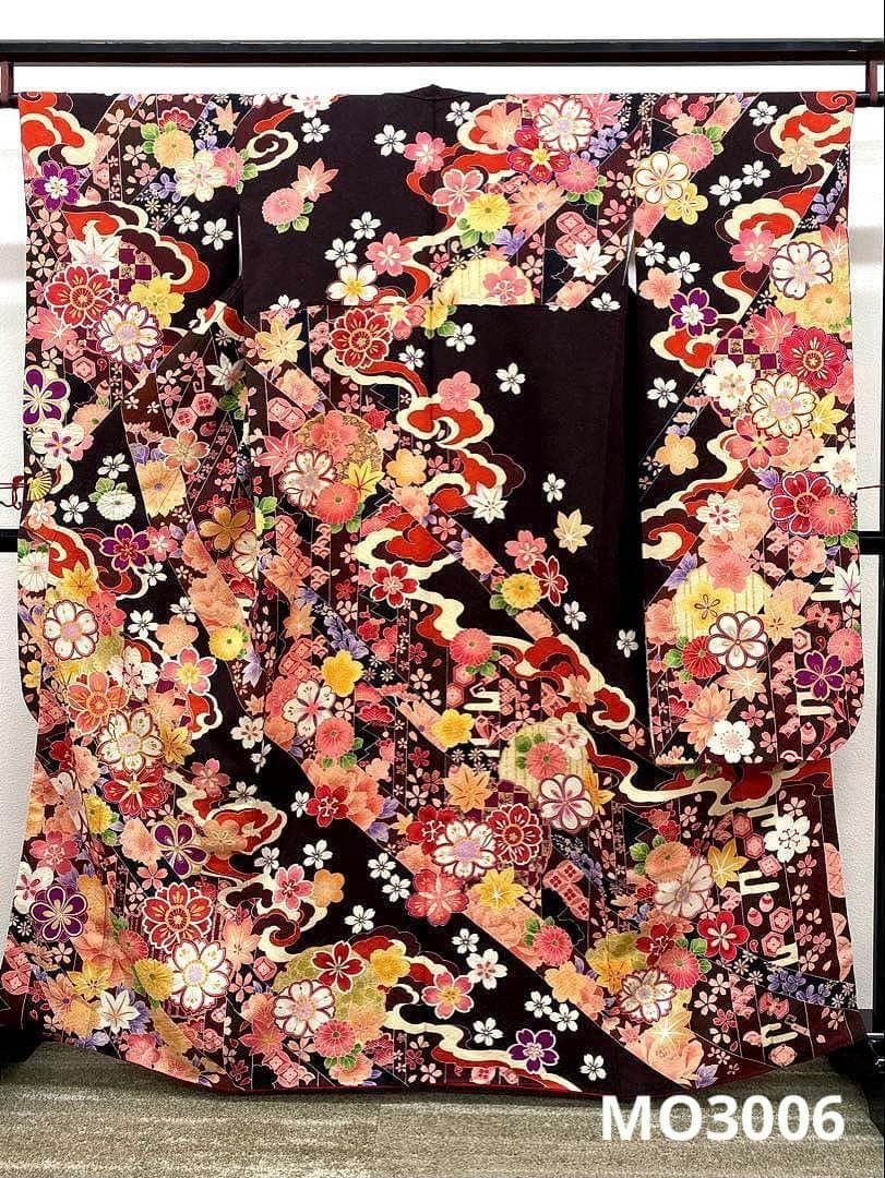 振袖 豪華 銀通し 金駒 金彩 紋意匠 身丈159cm 撥水加工済 MO3006