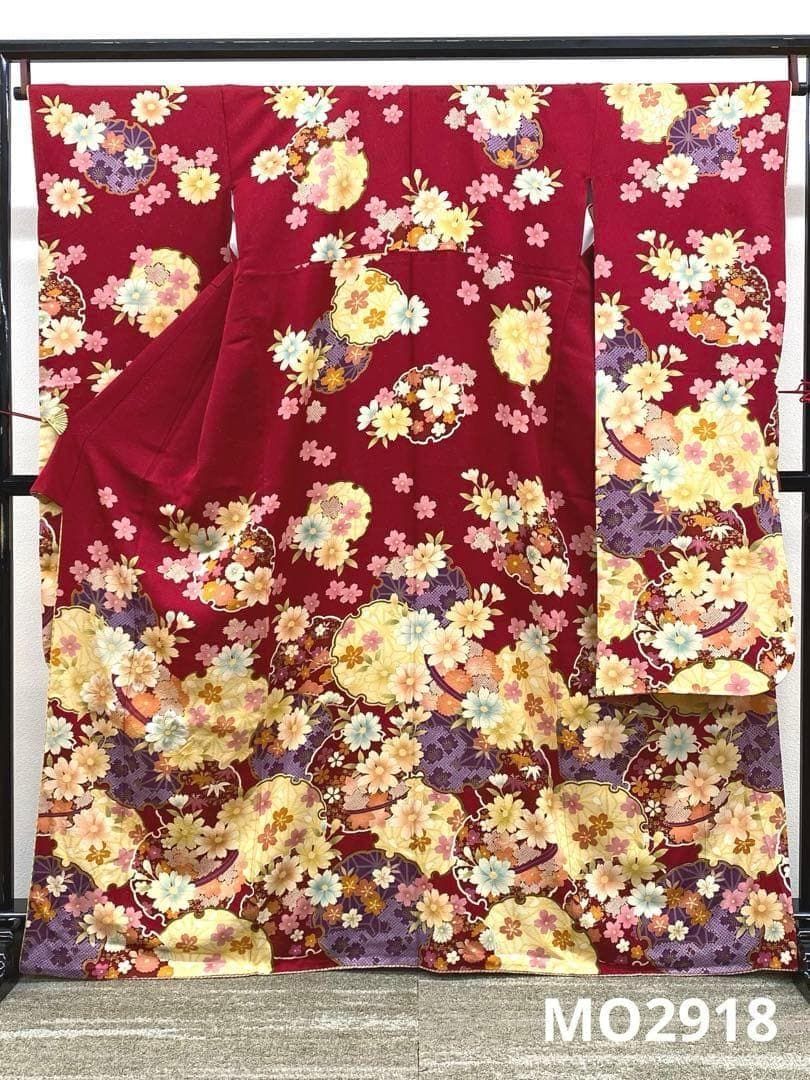 振袖 豪華 金彩 銀通し 刺繍 身丈 163cm 撥水加工済 MO2918