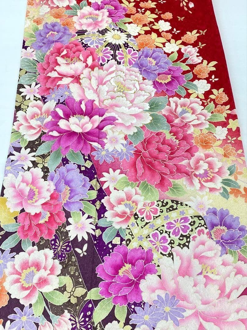 振袖 ラメ刺繍 紋意匠 身丈162cm 撥水加工済 MO3718 振袖 ラメ刺繍 金彩 紋意匠 身丈164cm MO3562 - メルカリ