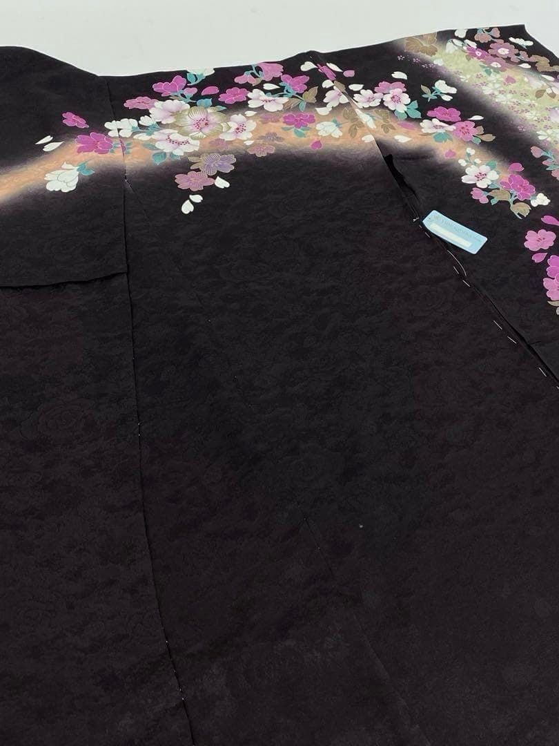 振袖 桂由美 仮絵羽 刺繍 金彩 銀彩 正絹 未仕立て品 八掛付き MOK597 