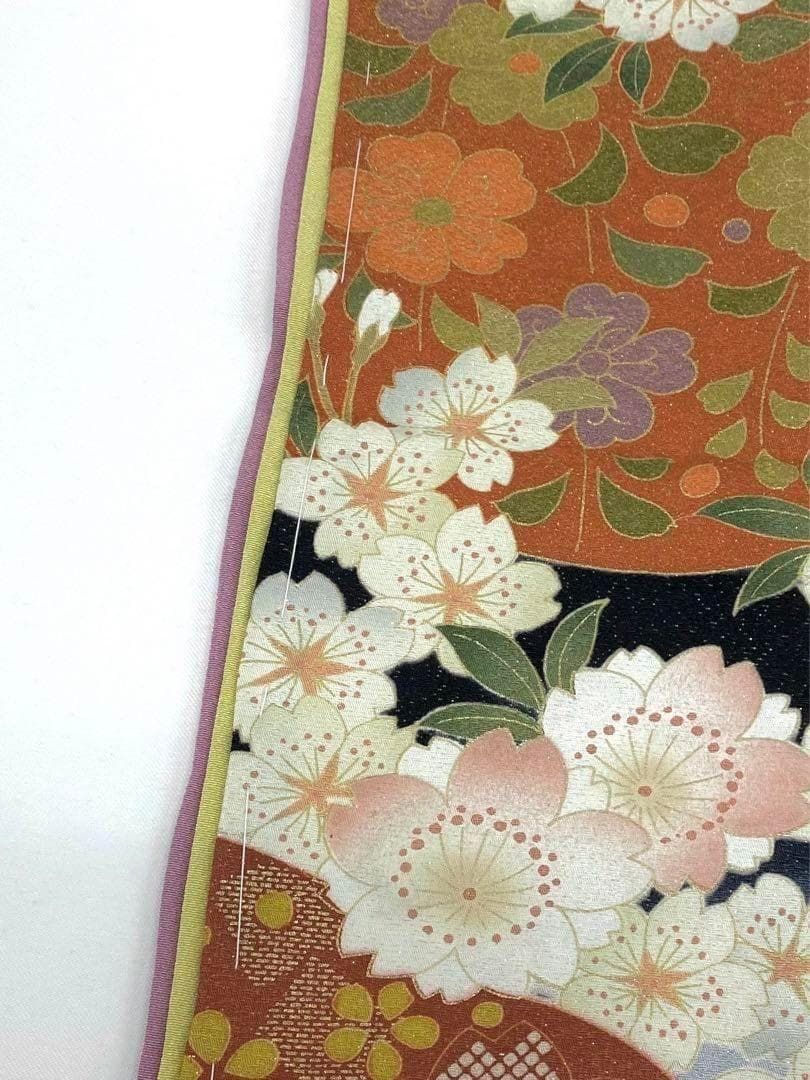 振袖 桂由美 仮絵羽 金通し 刺繍 金駒 金彩 正絹 未仕立て品