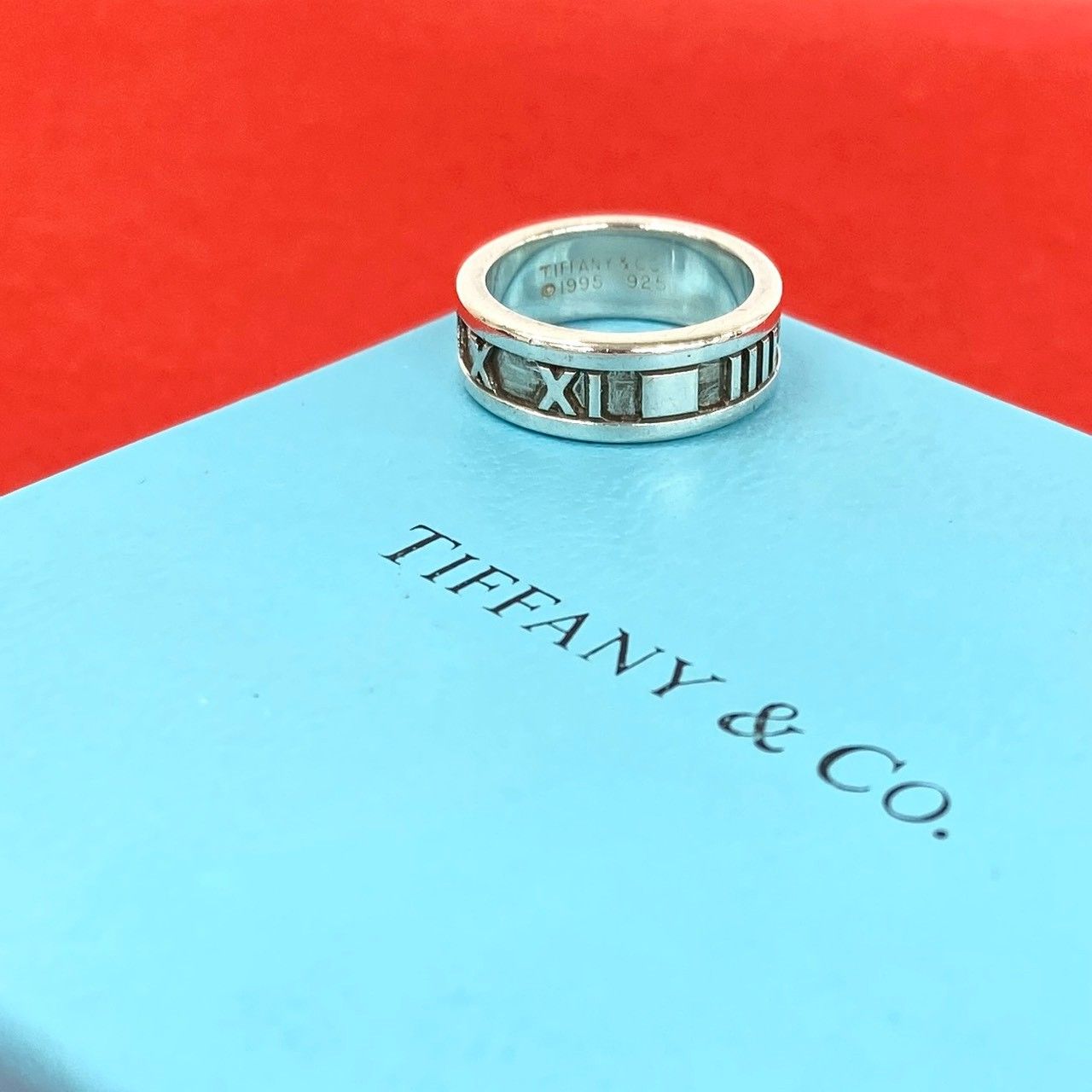極 美品 TIFFANY&Co. ティファニー ヴィンテージ アトラス リング