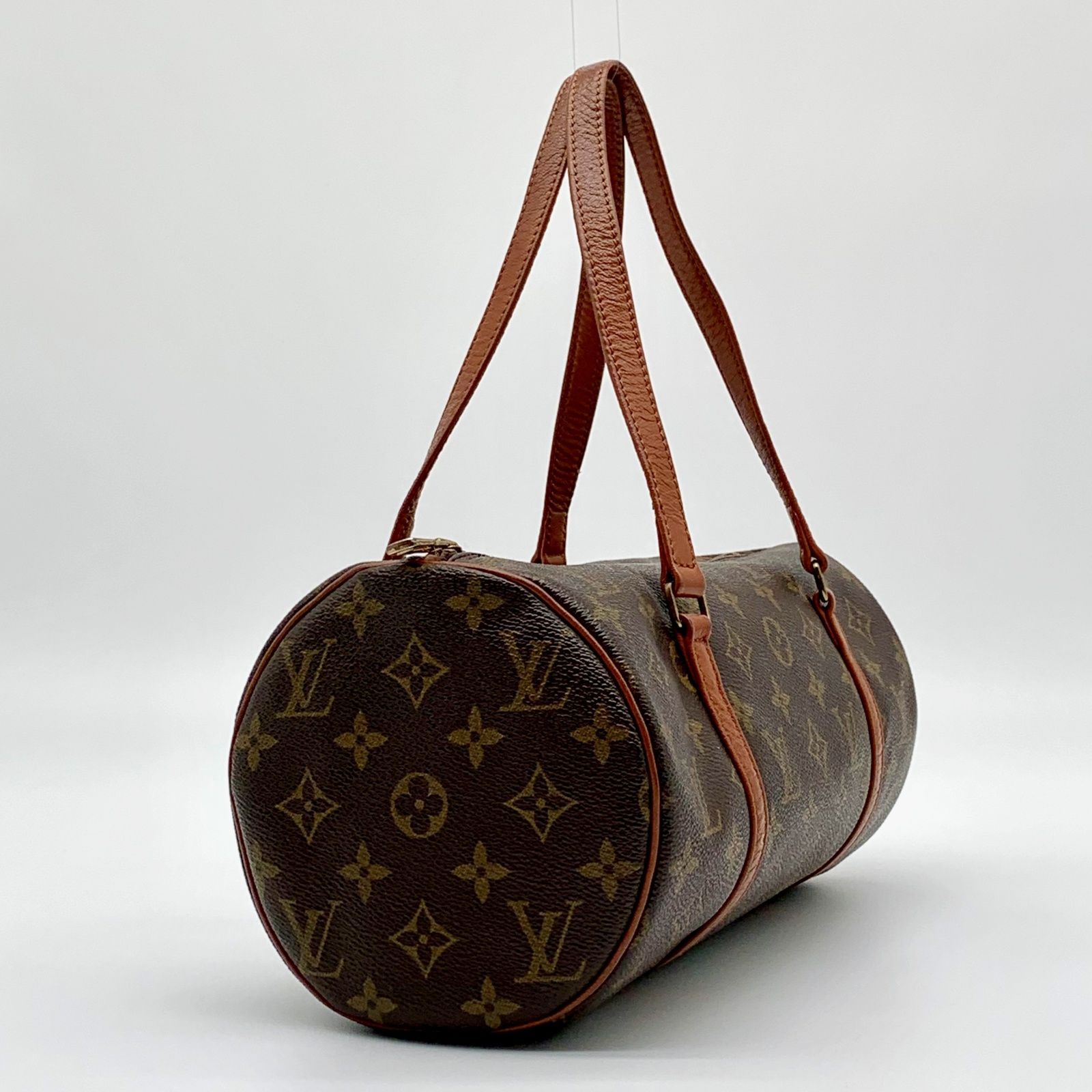 LOUIS VUITTON パピヨン30 モノグラム ハンドバッグ ポーチ 【状態