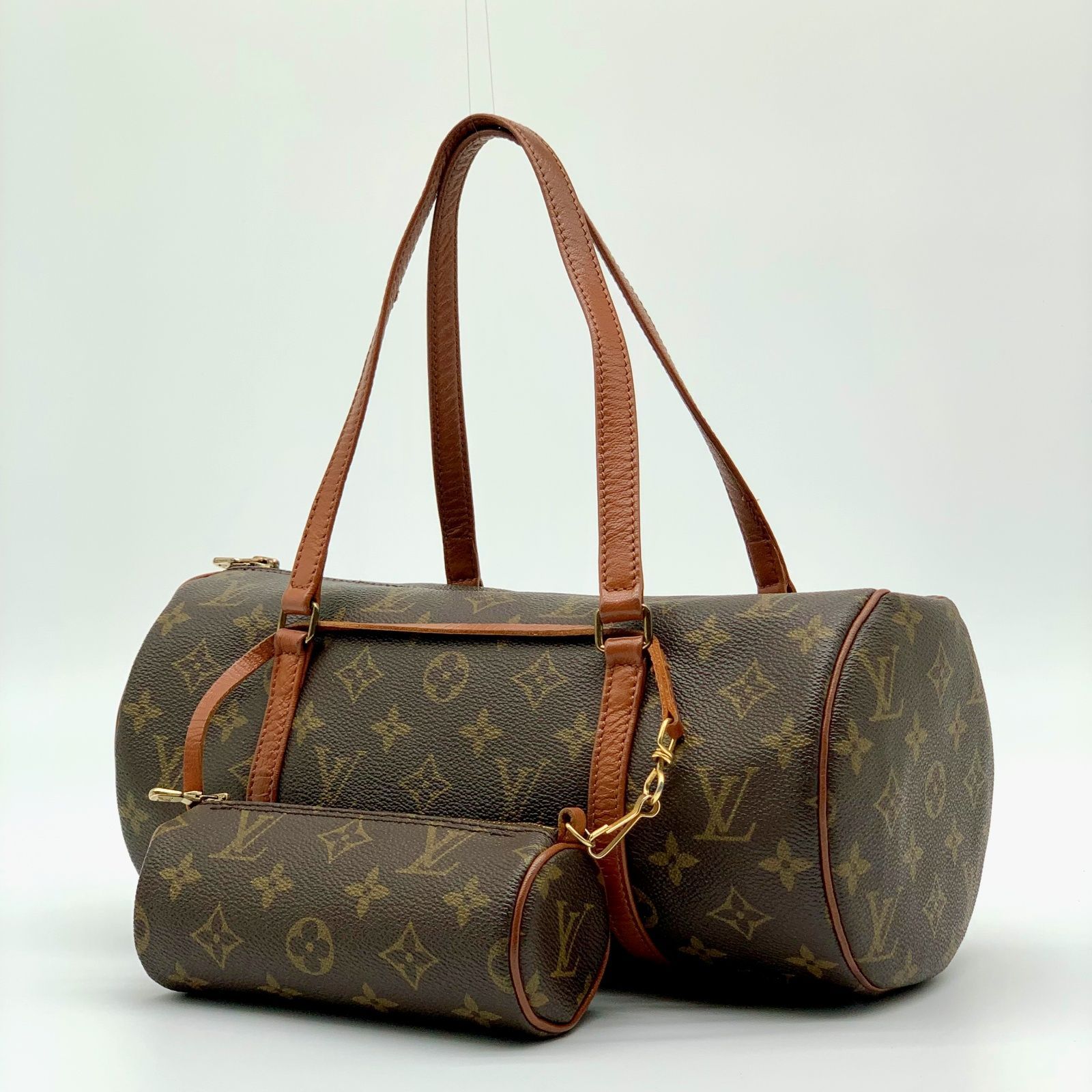 LOUIS VUITTON パピヨン30 モノグラム ハンドバッグ ポーチ 【状態ランク：S】