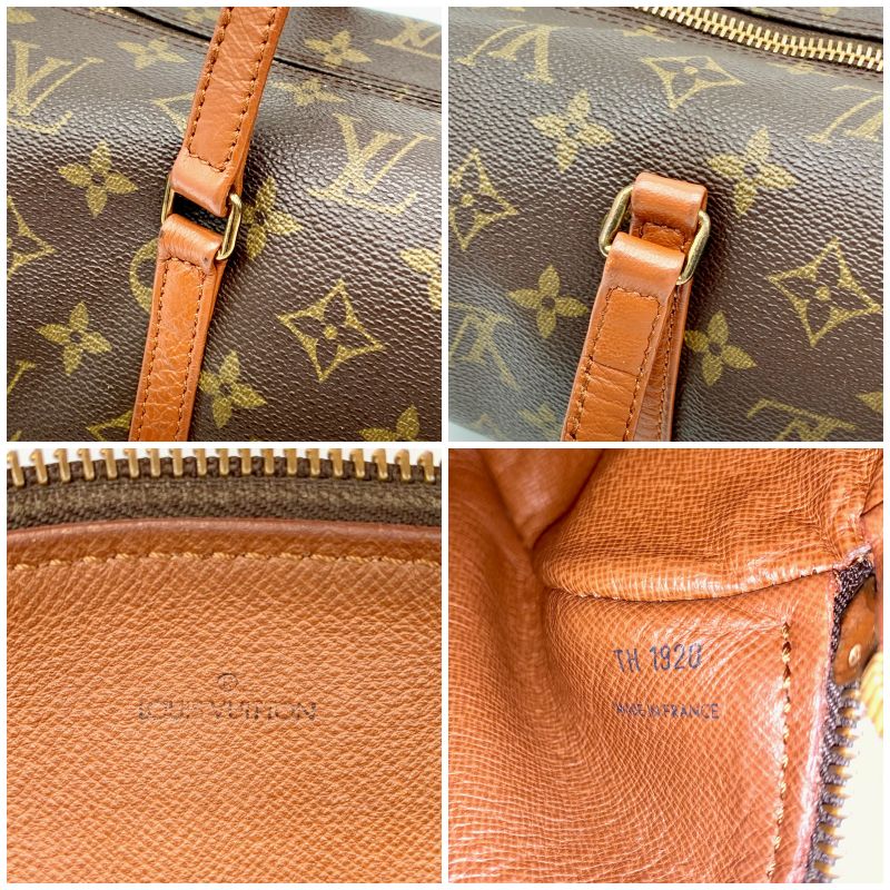 LOUIS VUITTON パピヨン30 モノグラム ハンドバッグ ポーチ 【状態