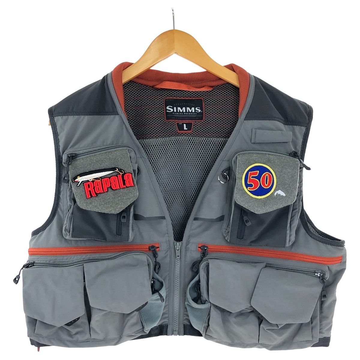 SIMMS 釣り服飾 フィッシングベスト SIZE L RE 38,497 グレー - メルカリ