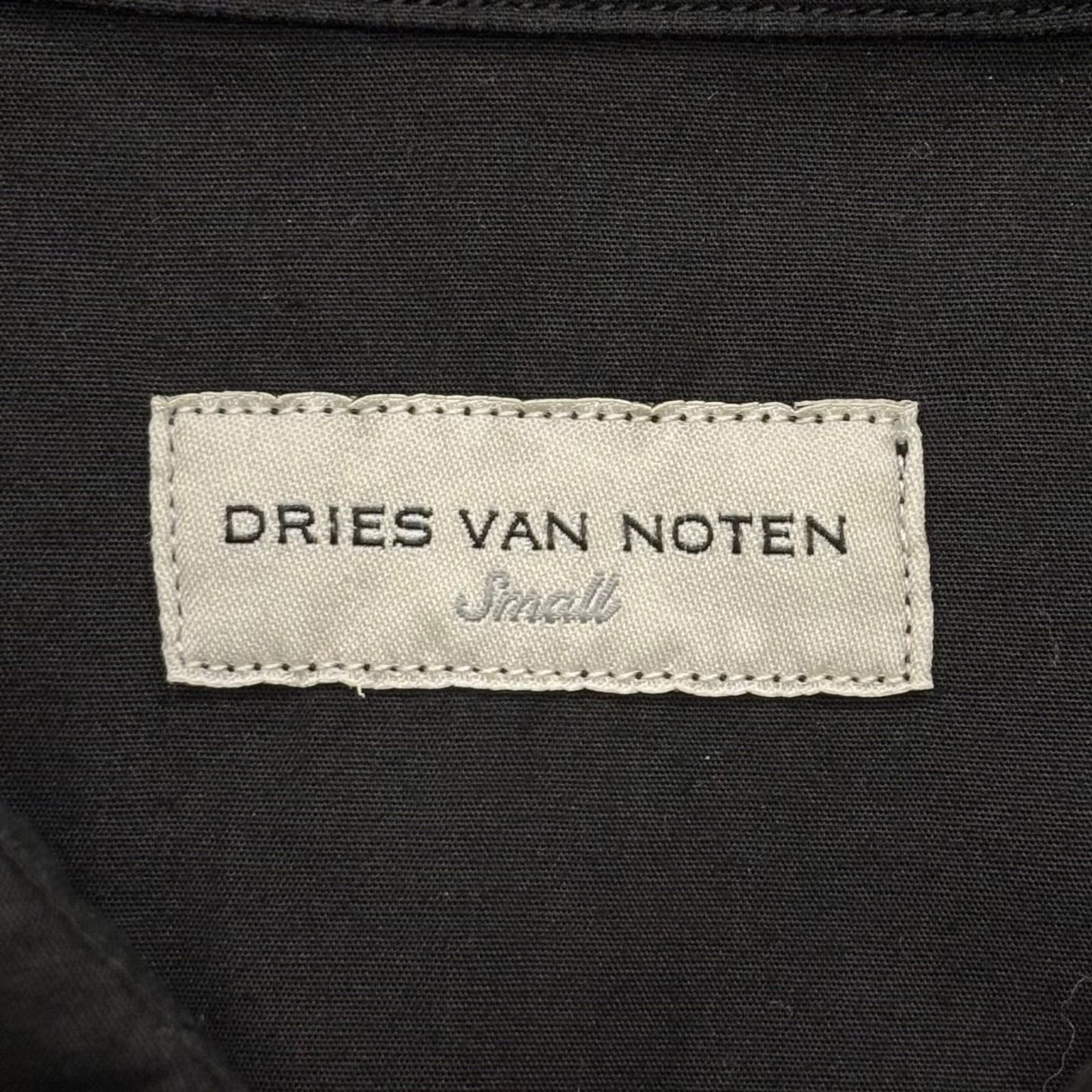極美品 DRIES VAN NOTEN CANDER ミリタリーシャツ ブラック S ドリス