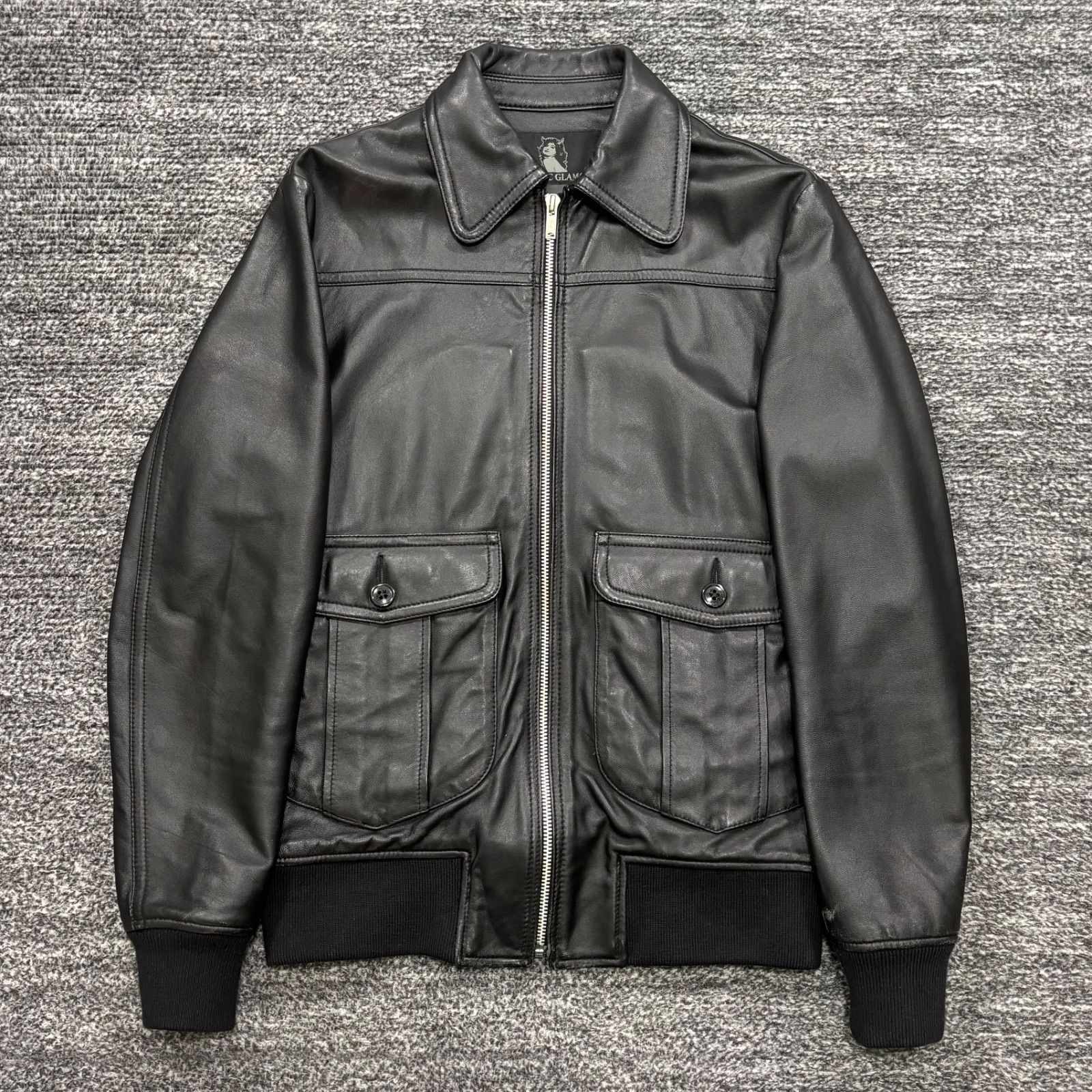 HYSTERIC GLAMOUR ラムレザーフライトジャケット A-2 0293LB01 M ヒステリックグラマー 12,950円