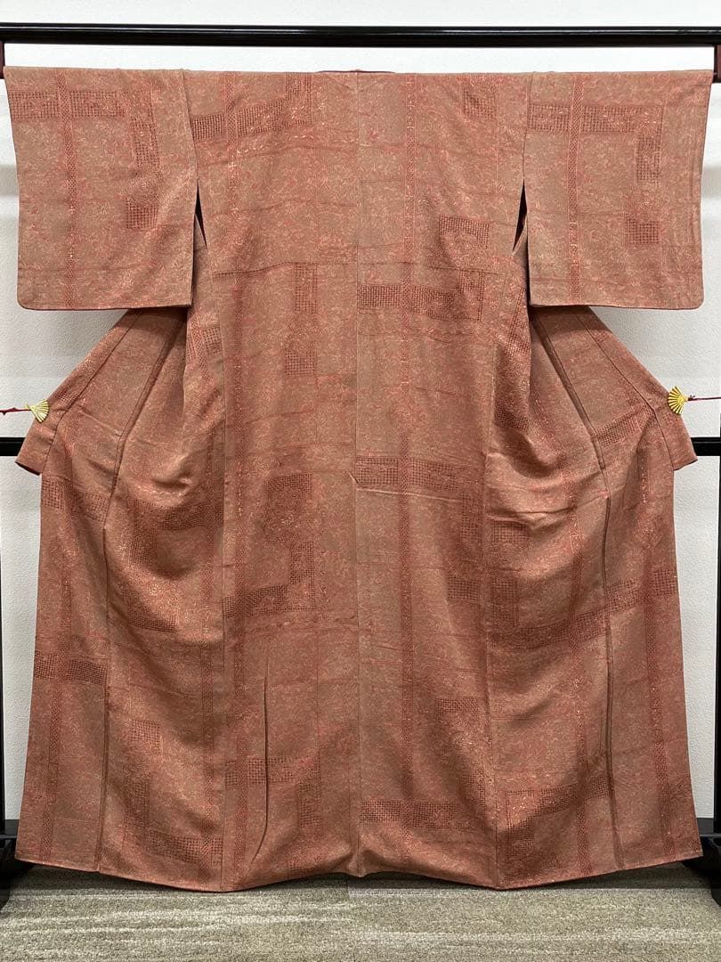 蘇州刺繍 汕頭刺繍 華紋 唐花 正絹 HKT047