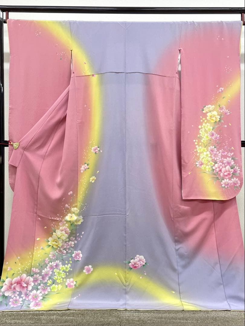 振袖 銀彩 身丈168cm HKT043