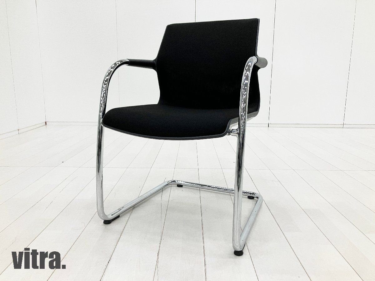 vitra/ヴィトラ■UNIX CHAIR CANTILEVER / ユニックス チェア キャンチレバー■黒■アントニオチッテリオ