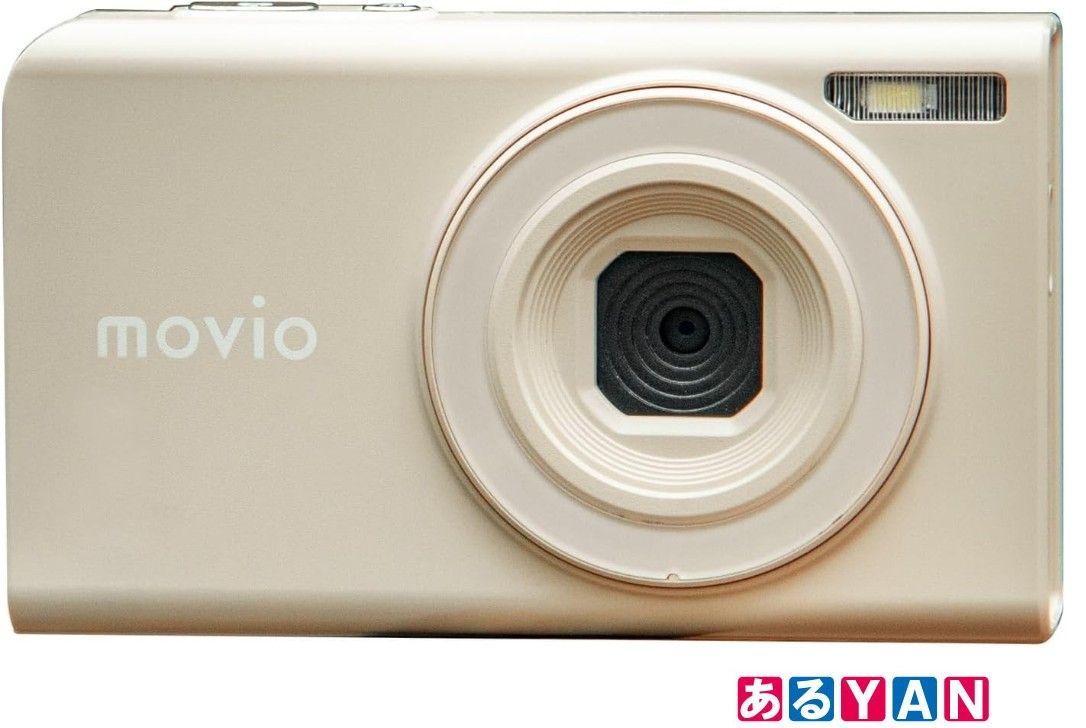 (新品 未使用)movio オートフォーカス機能搭載 デジタルズーム4× デジタルカメラ MAF500 (ベージュ)　4967736083621