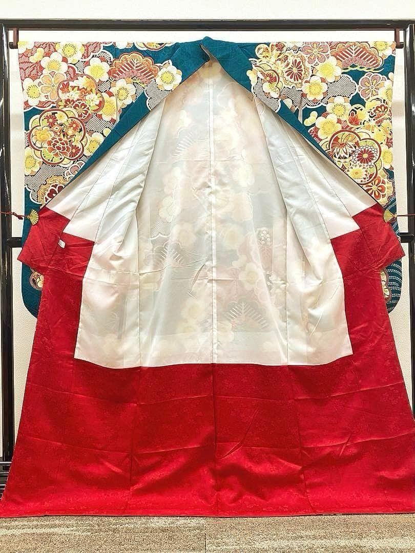 振袖 豪華 刺繍 金彩 紋意匠 身丈168cm 撥水加工済 - メルカリ